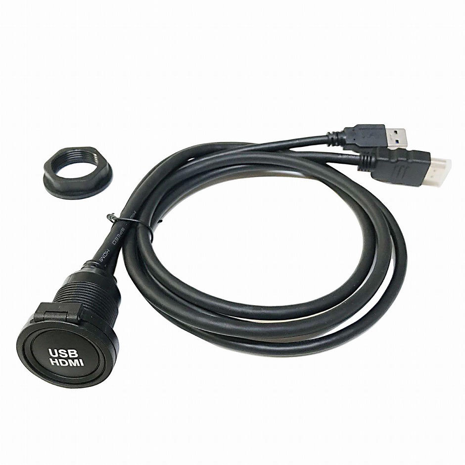 新型スイフト 5代目 社外ナビ用USB/HDMIソケット or DUAL USBソケット カーナビ HDMI入力 ミラーリング 充電 通信 HDMI USB アダプタ SWIFT SUZUKI用 | スイフト | 01
