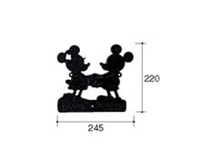 KMEW ケイミュー 妻飾り 外装材 壁飾り ディズニーシリーズ ミッキー