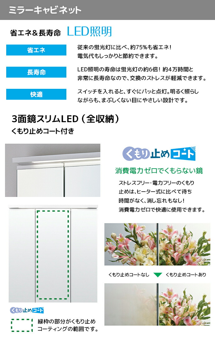 LIXIL 洗面台 クレヴィ 奥行560 750幅 引出しタイプ 3面鏡 LIXIL 洗面台 クレヴィ 奥行560 750幅 引出しタイプ 3面鏡