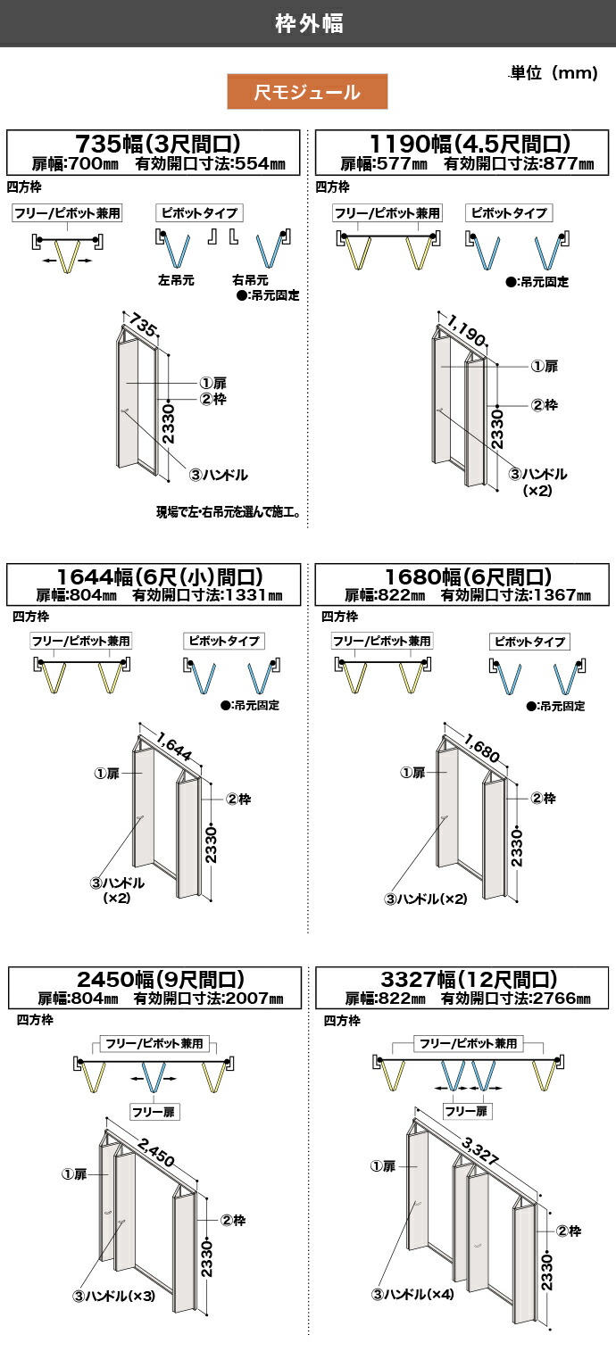 DAIKEN 大建工業 収納クローク 折戸ユニット クローゼットドア 四方枠