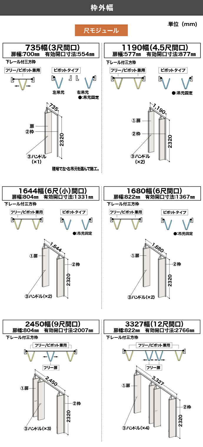 DAIKEN 大建工業 収納クローク 折戸ユニット クローゼットドア 下