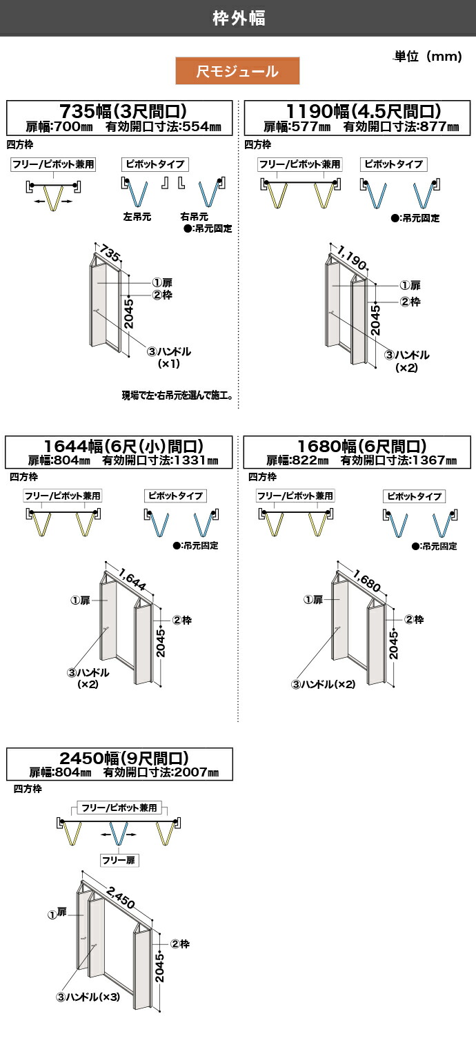 DAIKEN 大建工業 収納クローク 折戸ユニット クローゼットドア 四方枠