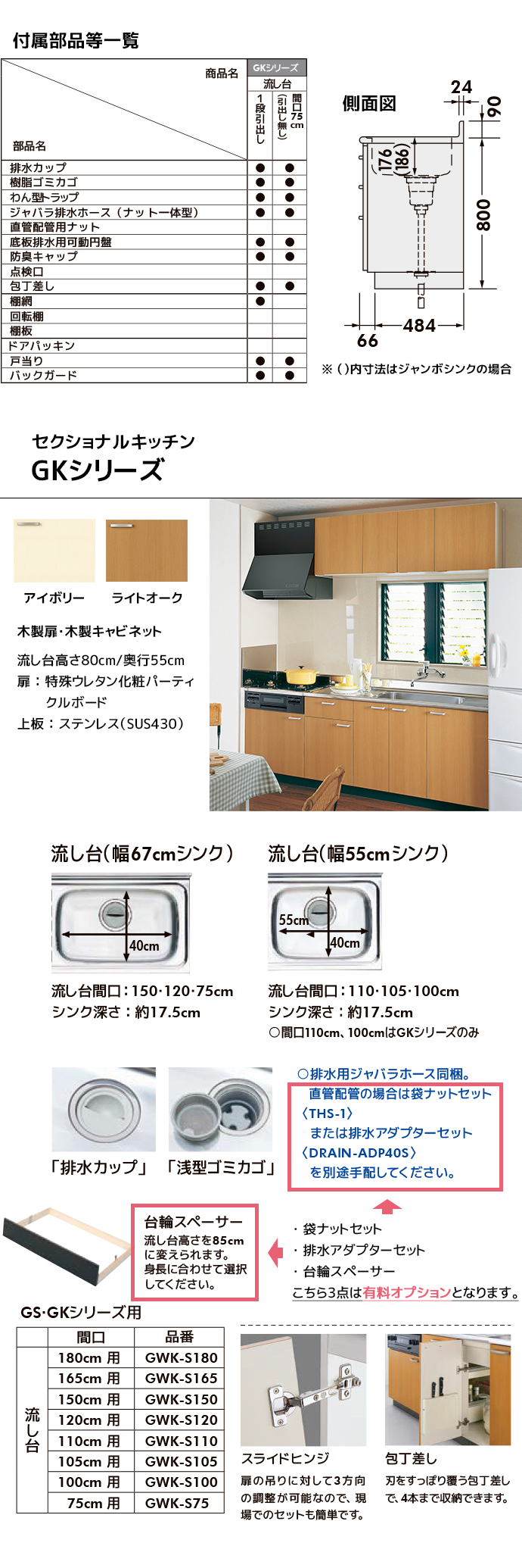 LIXIL 流し台 GKシリーズ 新品 LIXIL（リクシル） GKシリーズ キッチンセットプラン 間口1600mm