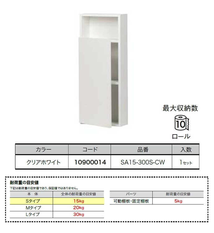 南海プライウッド 壁厚ニッチシリーズ サニタ トイレ収納ボックス SA15-300S-CW 10900014 デッドスペース有効活用 Sタイプ  埋め込み収納 壁厚収納 : sa15-300s-cw : じゅうせつひるず.com - 通販 - Yahoo!ショッピング