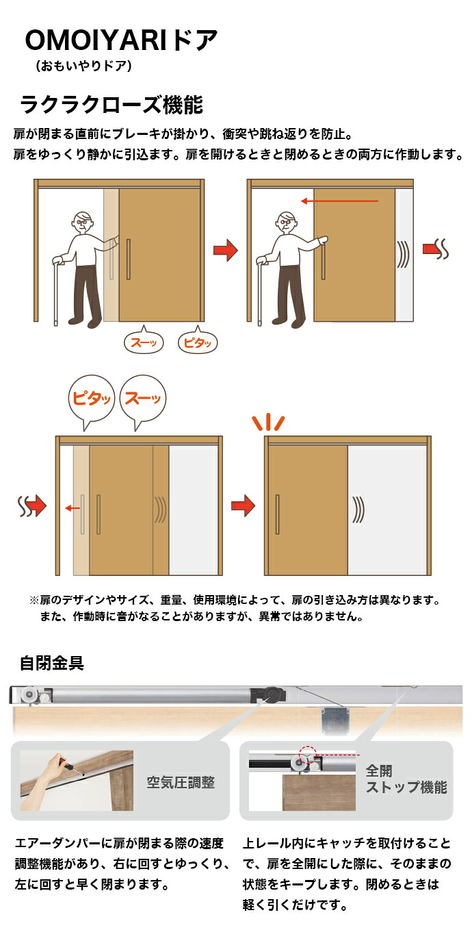 DAIKEN 大建工業 OMOIYARIドア 吊戸・片引 アウトセットタイプ CX