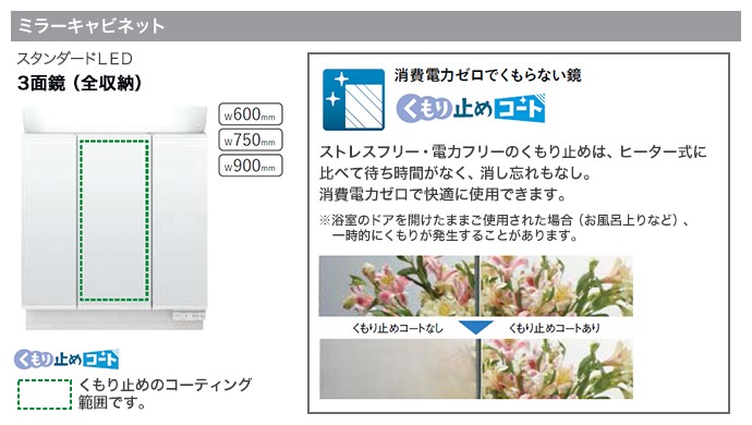 洗面化粧台 ピアラ 3面鏡 750mm LED照明 くもり止めコート選択可能 扉タイプ AR3N-755SY/○ MAR2-753TXS△ 全収納  シングルレバーシャワー水栓 :piara-3:じゅうせつひるず.com - 通販 - Yahoo!ショッピング