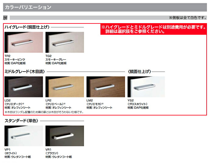 リクシル ピアラ アッパーキャビネット 幅600mm 洗面化粧台 収納