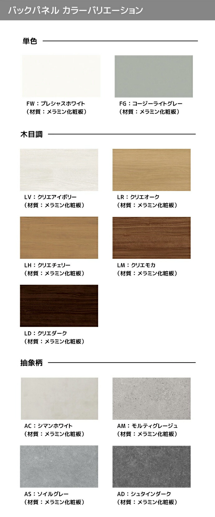 LIXIL（リクシル） カスタムバニティ バックパネル 間口900~1800mm