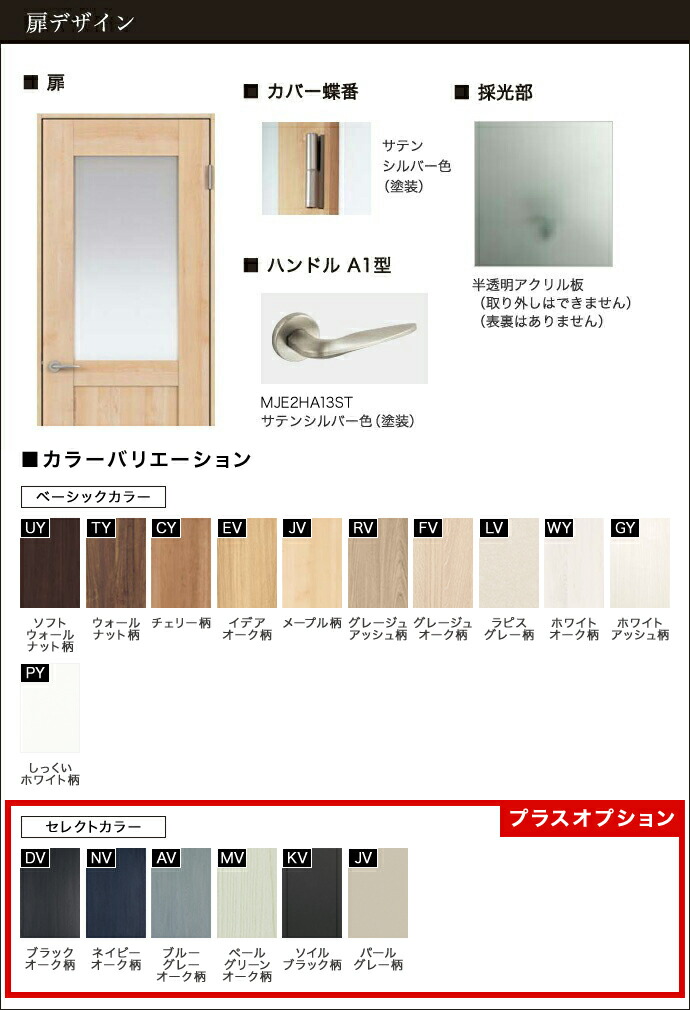 Panasonic（パナソニック） 建具 ベリティス 片開きドア LB型 採光
