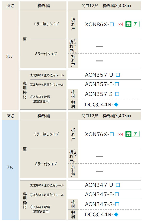 ウッドワン ピノアース クローゼットドア 8枚建 N-LXルーバータイプ