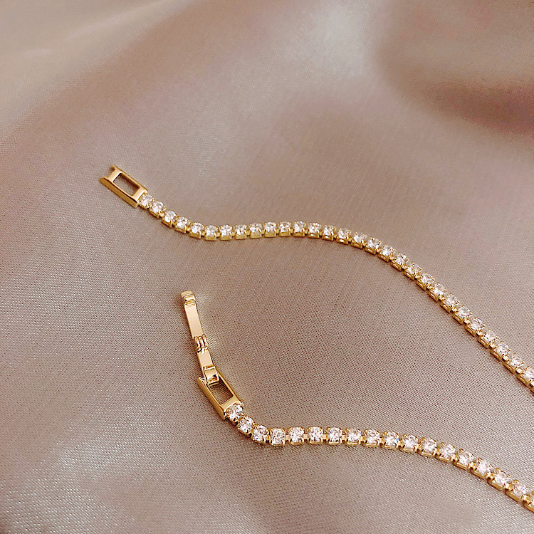 高級感溢れる大人気アクセサリー テニス ブレスレット ネックレス 新品未使用 B系 アクセサリー ブレスレット テニスブレスレット 太め 太幅