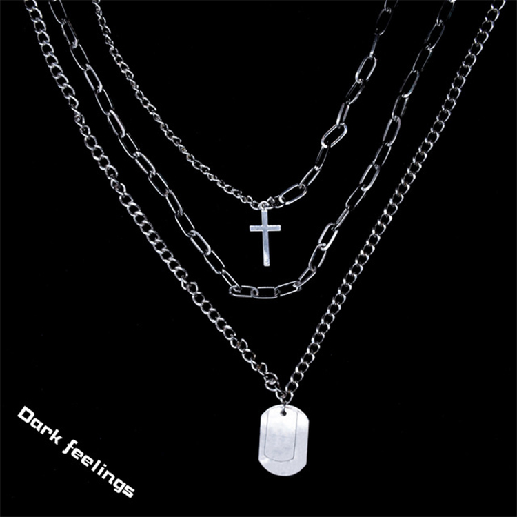 wallet ネックレス3本セット 楽天市場】《楽天1位受賞》 ネックレス メンズ ステンレス プレート