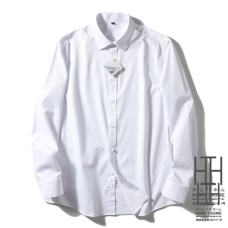 シャツ メンズ メンズシャツ メンズ 長袖シャツ シャツ ワイシャツ 白シャツ 形態安定 防汚加工 ストレッチ 撥水加工 撥油加工 ノンアイロン