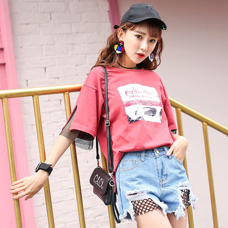 main story グレー デニムショートパンツ 2Y dk1703-4.jpg