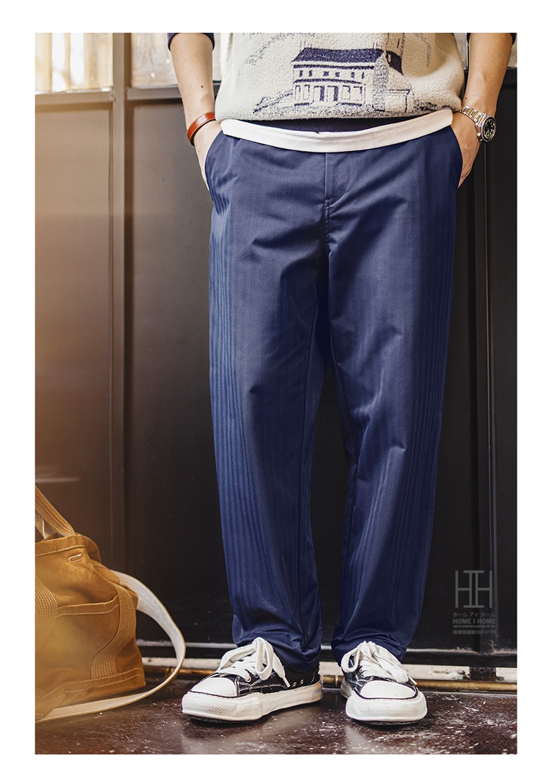 ホームアイホーム ランバーパンツ ワークパンツ メンズ ヘリンボーン