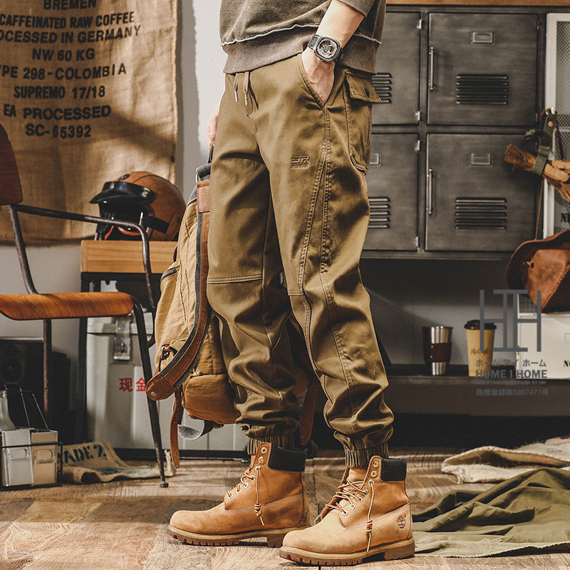 ホームアイホーム ジョガーカーゴ カーゴパンツ メンズ 綿パン