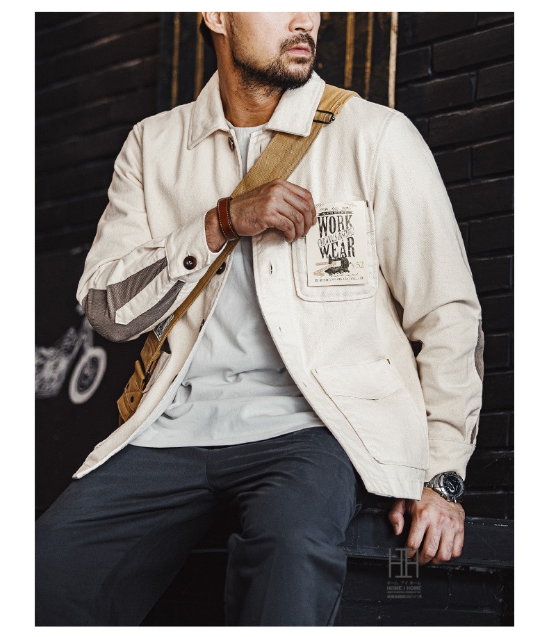 ホームアイホーム フレンチワークジャケット カバーオールジャケット