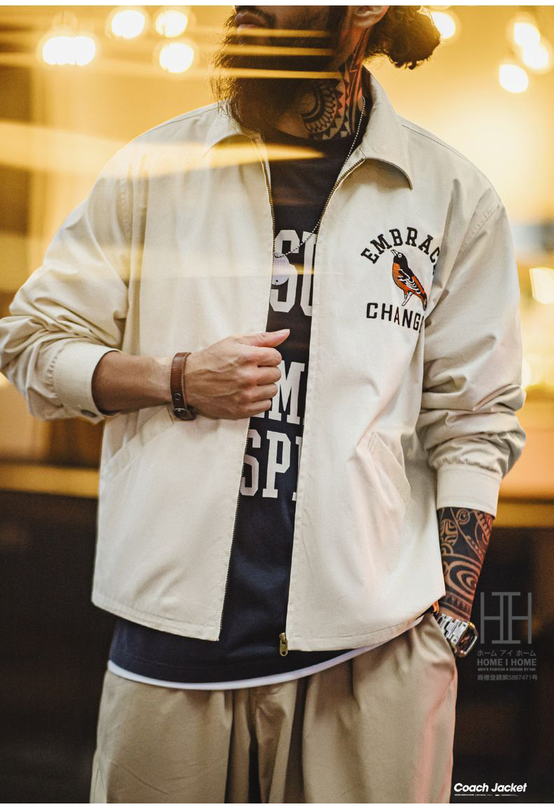 ホームアイホーム コーチジャケット メンズ ウインドブレーカー