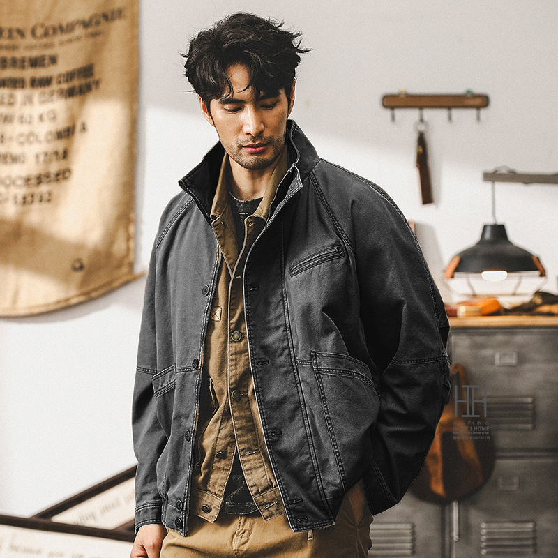 ホームアイホーム ワークジャケット メンズ 綿100％ 大きいサイズ