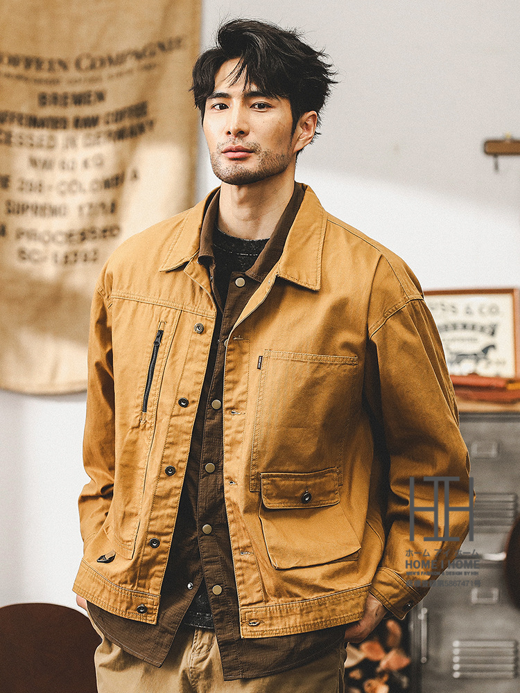 ホームアイホーム ワークシャツ シャツジャケット カバーオール メンズ