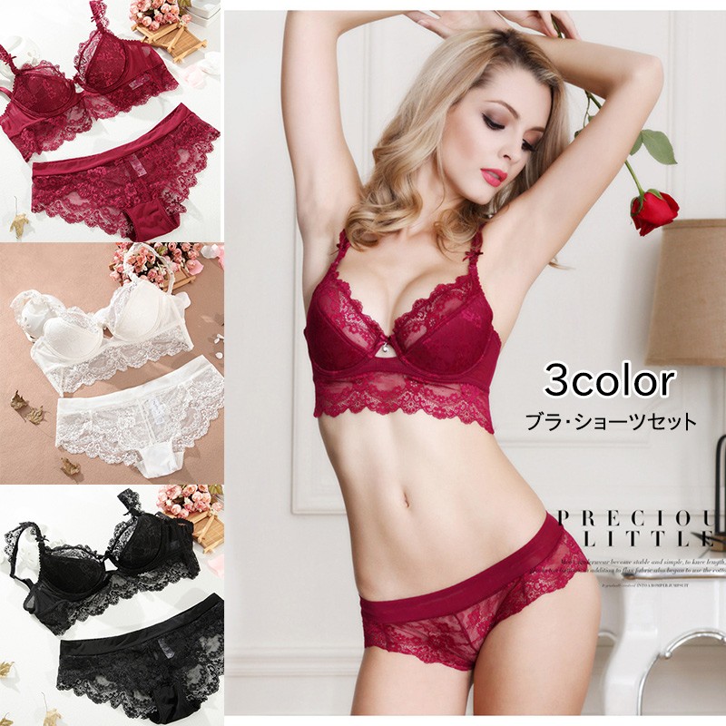 楽天市場】ノンワイヤー モールドカップ ブラジャー ショーツ