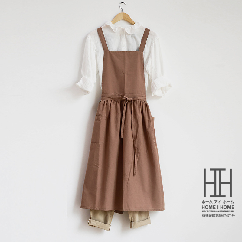 Yarmo コットンワンピース エプロンドレス ビブ エプロンドレス／Yarmo（ヤーモ）｜愛着を持ってずっと使い