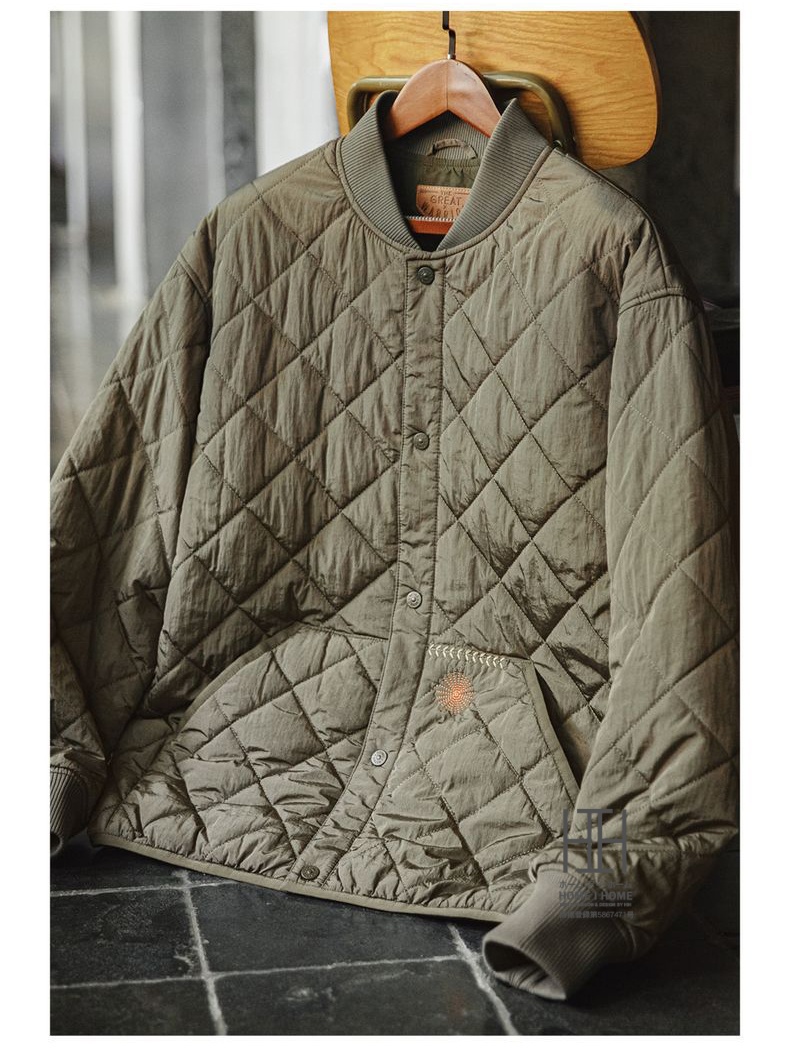 ホームアイホーム 中綿キルトスタジャン メンズ ブルゾン 中綿