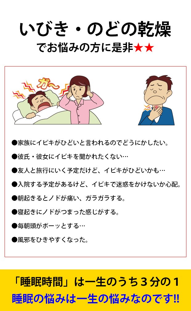いびき対策 いびき防止 グッズ スージー 安眠 熟睡 快眠