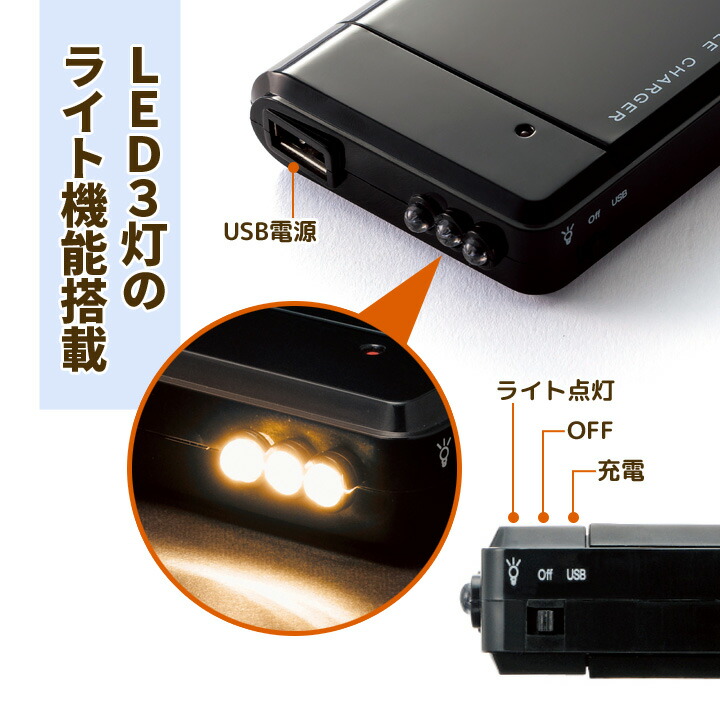 モバイルバッテリー 携帯電話 スマホ Android iPhone 充電器 充電