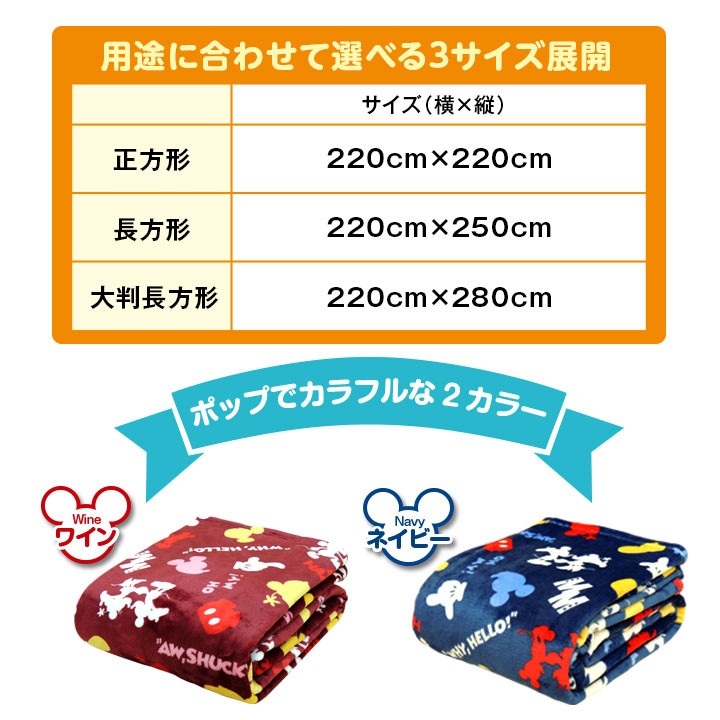 大判長方形】 220×280 毛布 家族毛布 こたつ毛布 布団 中掛け ベッド
