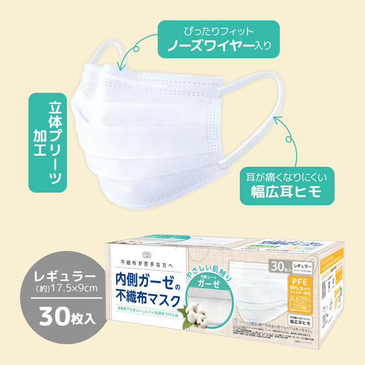 衛生用品 プリーツマスク 感染予防 飛沫 ウイルス 花粉 ほこり