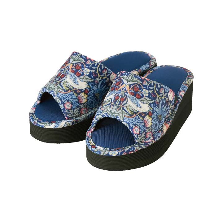 室内履き 厚底タイプ つま先上がり いちご泥棒 ウィリアム・モリス