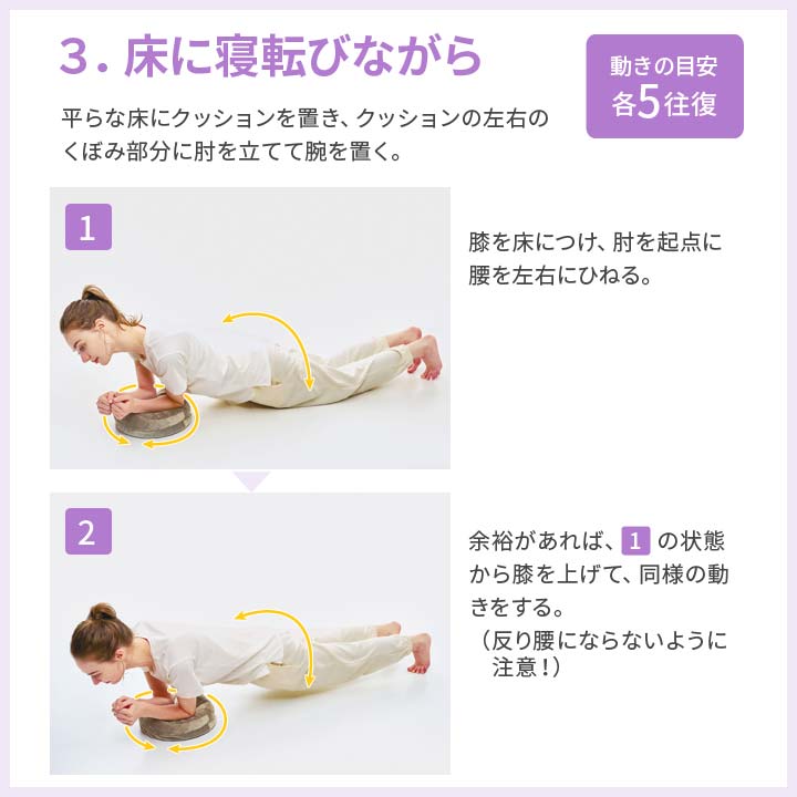ストレッチ トレーニング エクササイズ クッション ウエスト 下腹 腰