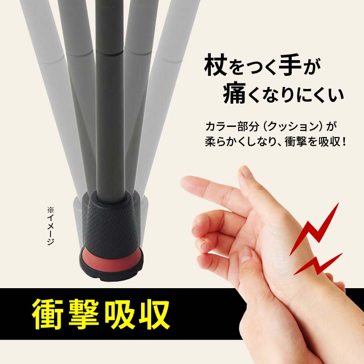 杖用ゴムチップ ステッキ用ゴム クッション性 柔軟性 すべりにくい 快適歩行