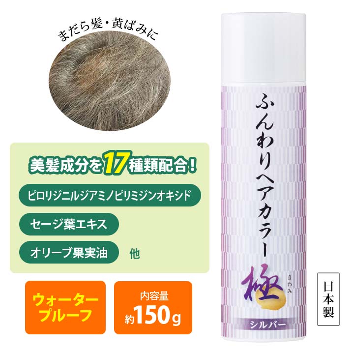 日本製 ヘアカラースプレー グレイヘア シルバーヘア 白髪