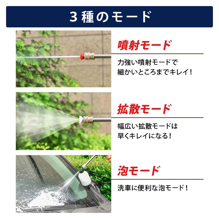 高圧洗浄機 コードレス 自吸式洗車機 モバイル高圧洗浄機 洗車・ベランダ・外壁 楽天市場】▽高圧洗浄機 コードレス 充電式 大容量バッテリー 強力噴射