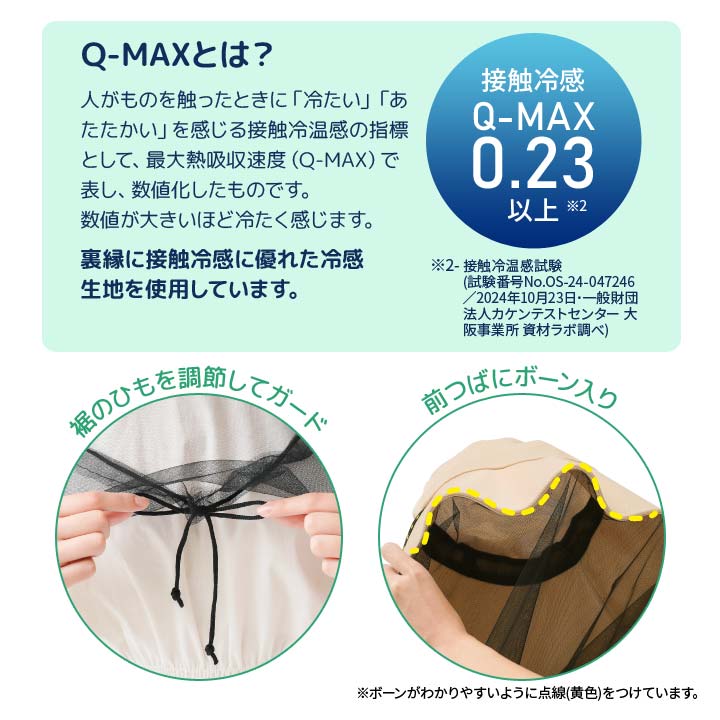 防虫 ムシ対策  蚊 顔まわり ムシよけ ネット付帽子 男性 女性 洗える 快適