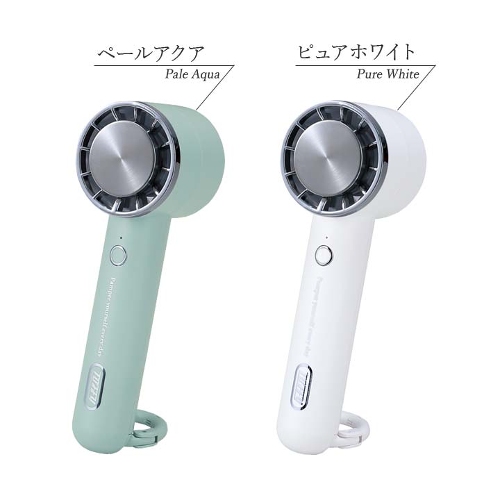 ハンディー ハンディ ひんやり ファン 持ち運べる 卓上 スタンド 風量2段階 2way
