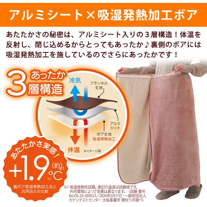 ブランケット 膝掛け 肩掛け 暖かい 吸湿発熱 冷え対策 節電 在宅ワーク