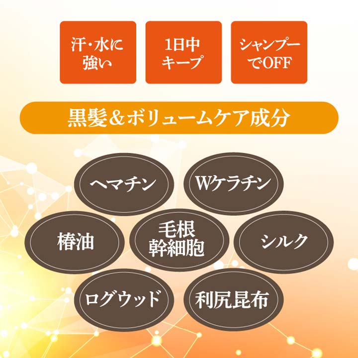 日本製 白髪染め 部分染め ダークブラウン 隠す 白髪 薄毛 男女兼用