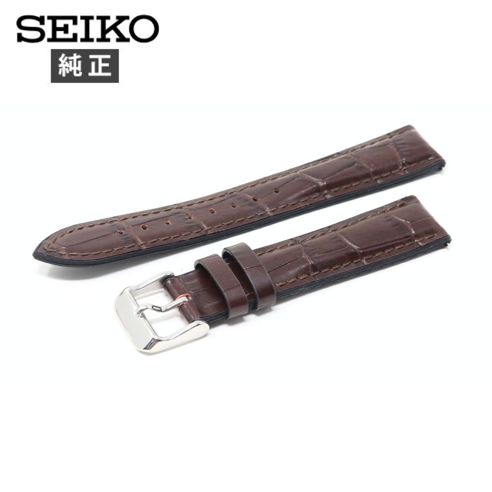 SEIKO（セイコー） 18mm 純正 ベルト 革 ラバー RS02C18BN 時計 交換