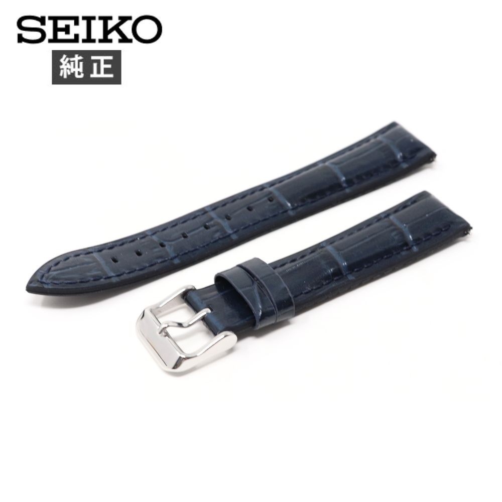 セイコー　SEIKO 純正　尾錠付き　革　ベルト　18ミリ　当時物 SEIKO 18mm セイコー 純正 ベルト 革 ラバー RS02C18NY 時計