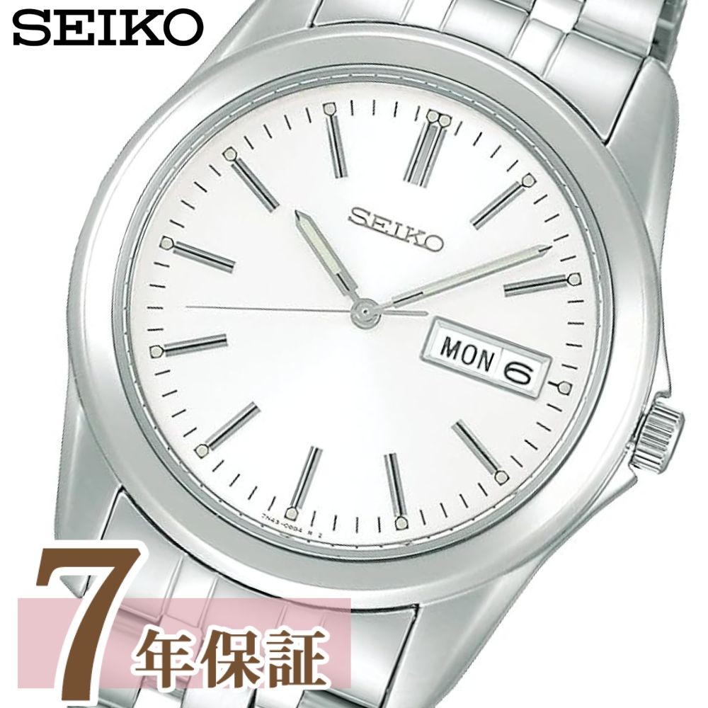 セイコー セレクション SPRIT メンズ 腕時計 ホワイト シルバー 日本製 SCXC007 SEIKO SELECTION