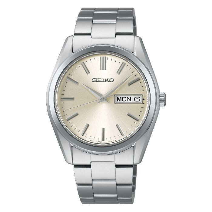 稼動品 セイコー 腕時計 シルバー クォーツ 長方形ケース メッシュ メンズ SEIKO SELECTION 限定時計ケース特典付 セイコーセレクション SBTH007