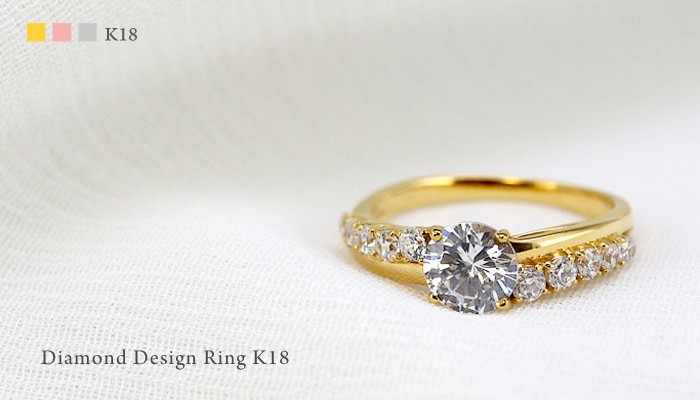 1ct k18WG ダイヤモンドリング K18WG ダイヤモンド リング 1.00CT【中古】