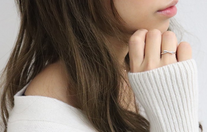 Jewelry i(ジュエリーアイ) 指輪 レディース ピンキーリング リボン Jewelry i(ジュエリーアイ) 指輪 レディース ピンキーリング リボン