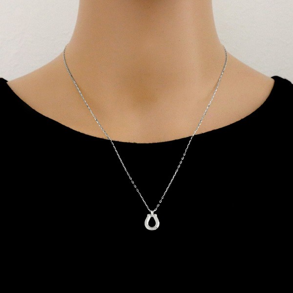 Jewelry i ペアネックレス プラチナ ダイヤモンド サークル