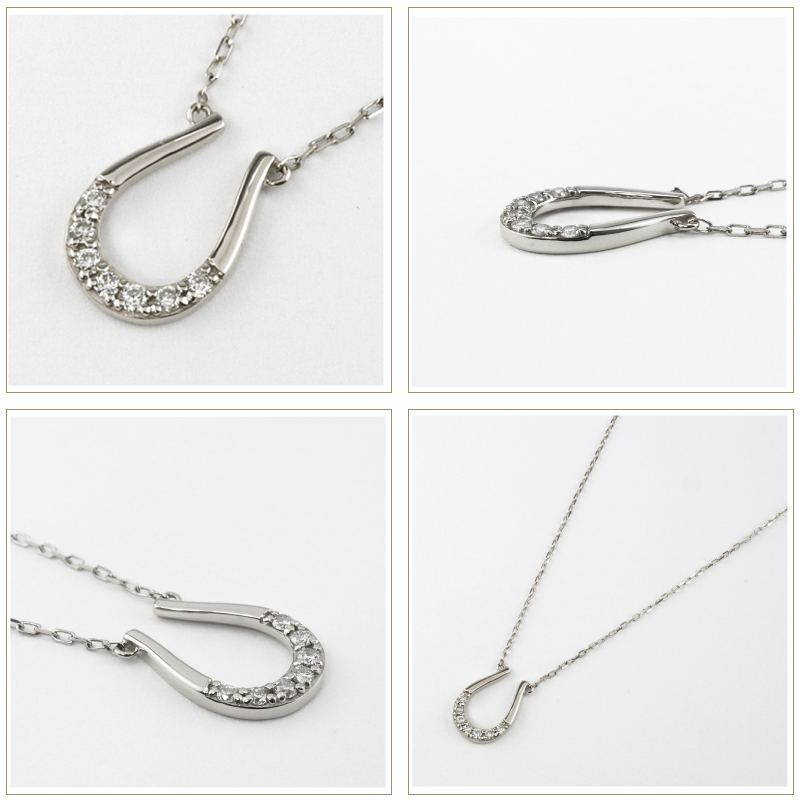 Jewelry i（ジュエリーアイ） 馬蹄 ネックレス ホースシュー プラチナ