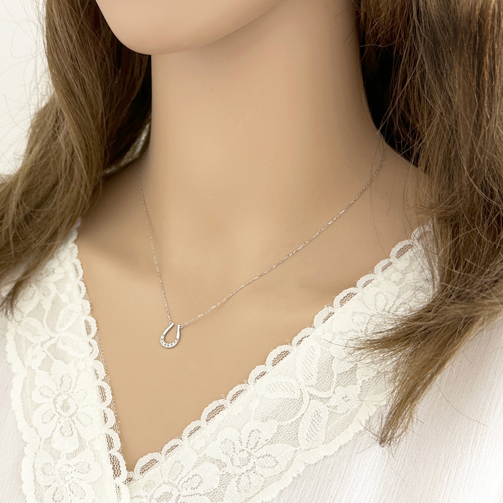 Jewelry i（ジュエリーアイ） 馬蹄 ネックレス ホースシュー プラチナ