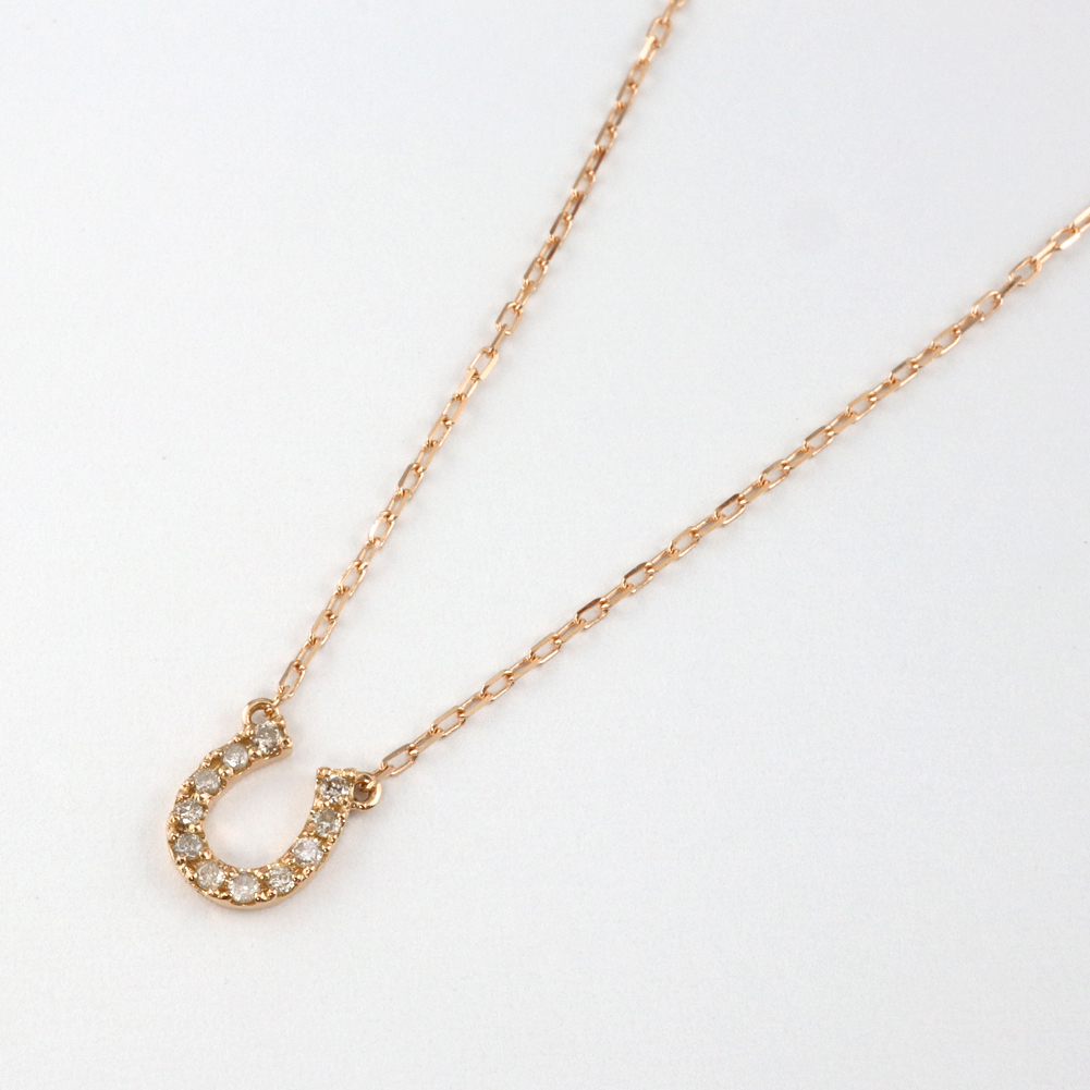 Jewelry i（ジュエリーアイ） ネックレス 馬蹄 ダイヤモンド ホース